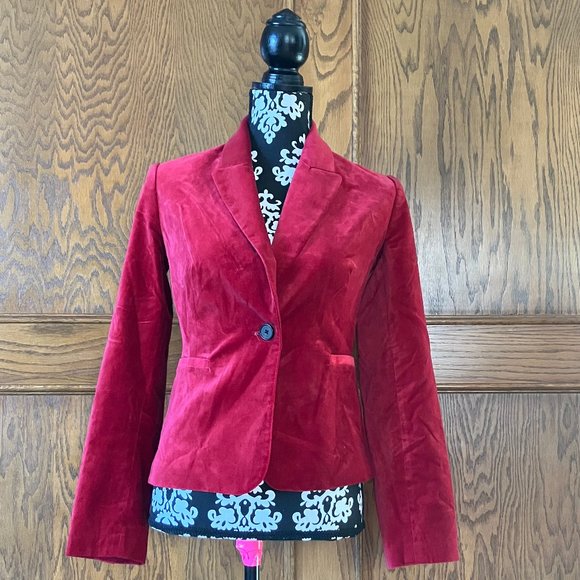 Red Velvet Jacob Blazer size XSmall - Picture 1 of 4